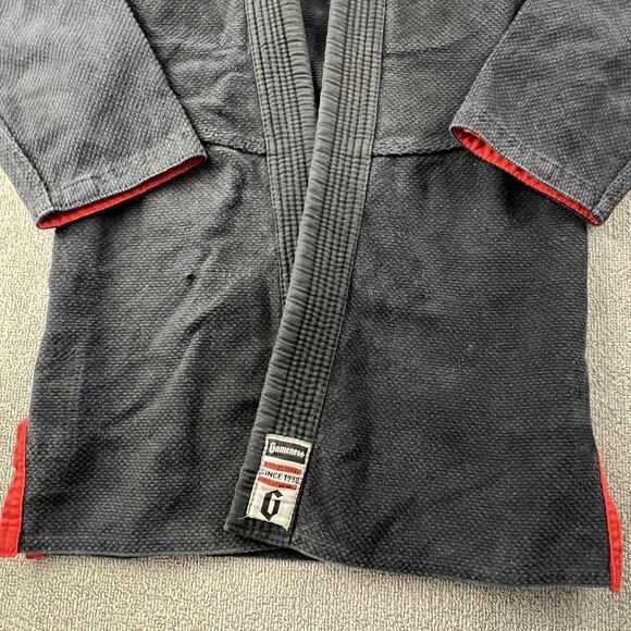 Gameness Gi Top Kids Size 1 Black BJJ Jiujitsu Grappling Active Unisex - Picture 6 of 15